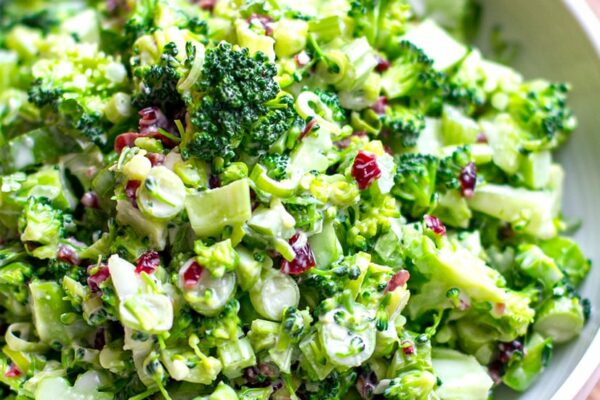 Broccoli Cranberry Slaw Salad (Gluten-Free, Paleo)
