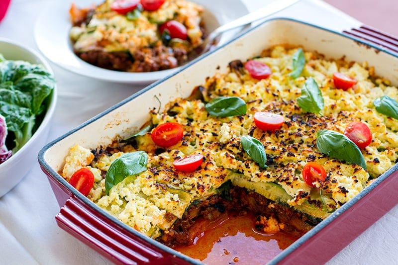 Low Carb & Gluten-free Lasagna (make it Paleo & Whole30 friendly without the addition of cheese)