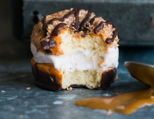 Tapioca flour recipes: donut ice cream sandwich