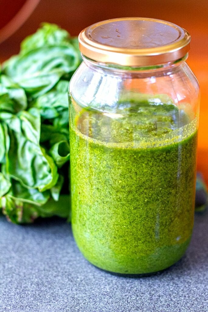 Homemade Paleo Basil Pesto (DairyFree)