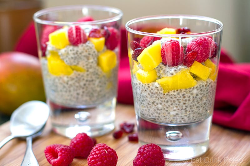 Coconut Mango Chia Seed Pudding