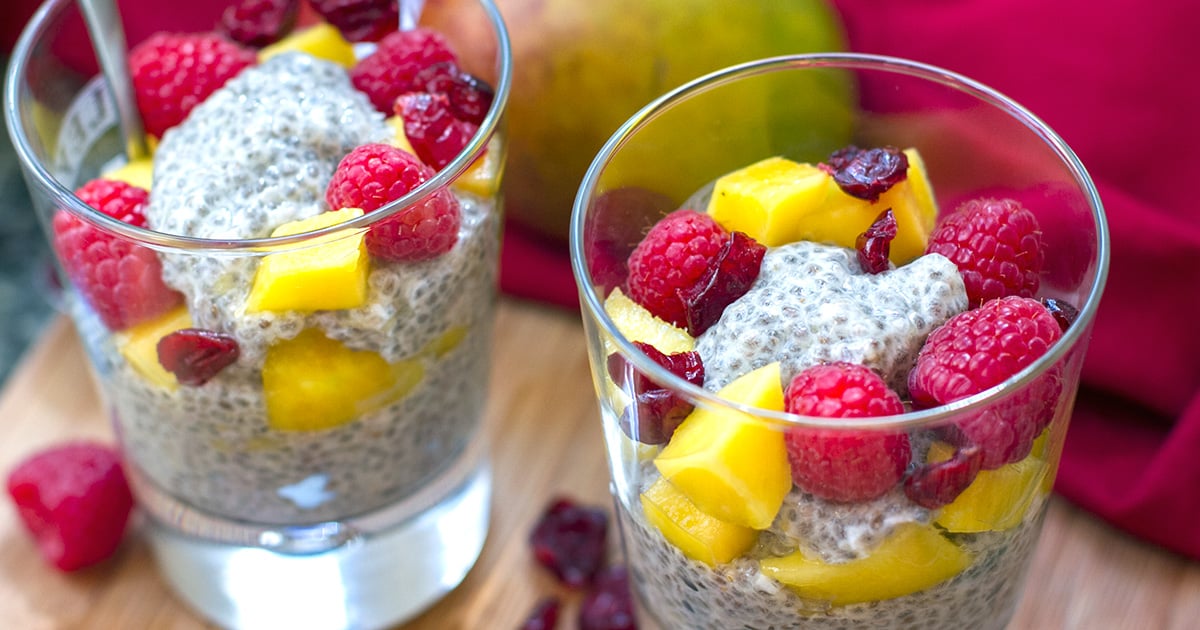 Coconut Mango Chia Seed Pudding