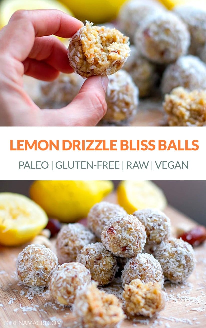 Lemon Bliss Balls (vegan, raw, paleo, gluten-free)