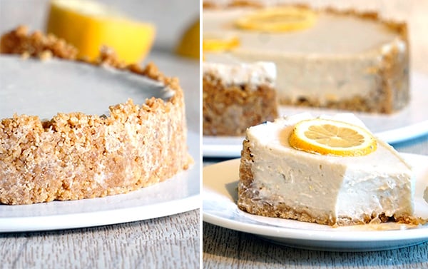 Paleo Lemon Cauliflower Cheesecake