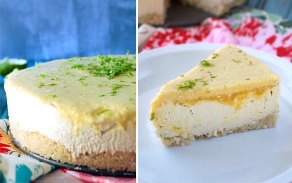 Mango Key Lime Paleo Cheesecake