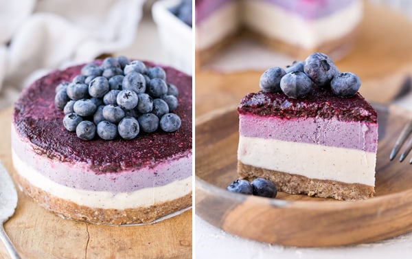 Paleo blueberry cheesecake