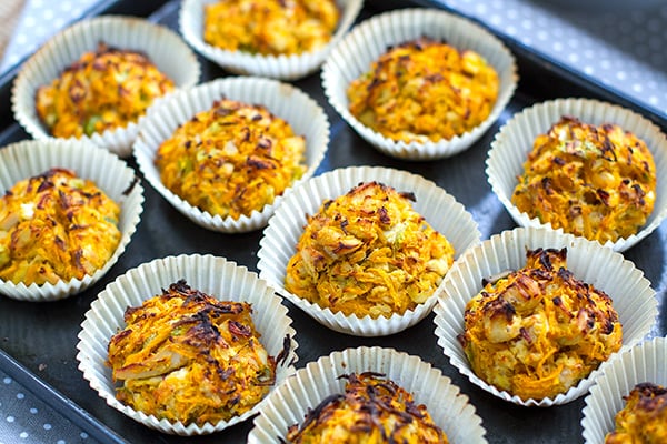 Sweet Potato Chicken Muffins