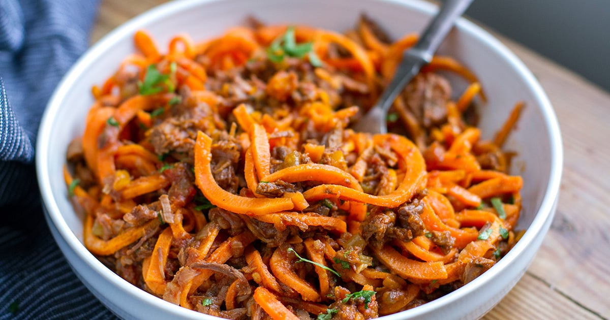Shredded Beef Ragu With Sweet Potato Noodles (Paleo, Whole30)