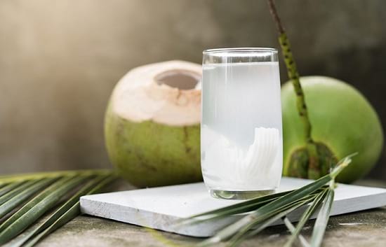 coconut water for cold and water to stay hydrated