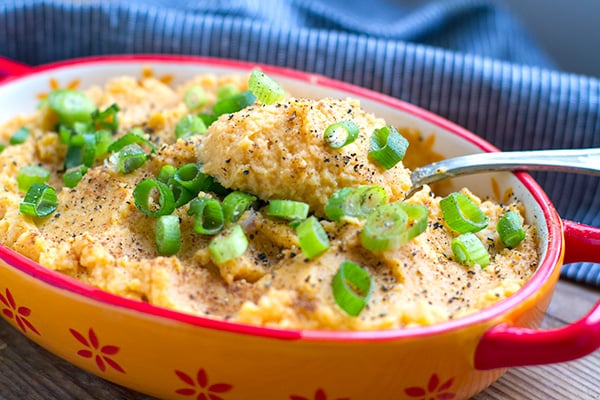 Cauliflower sweet potato mash