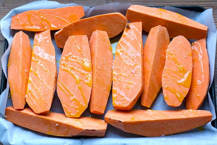 savory roasted sweet potatoes