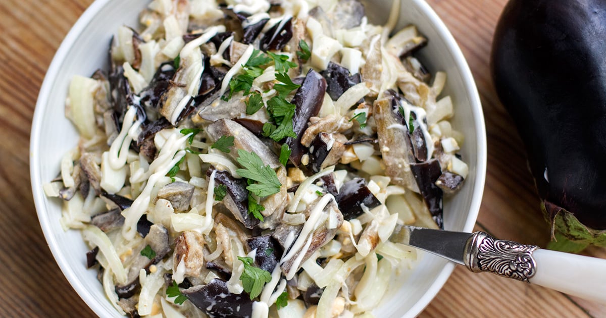 Marvellous Creamy Eggplant Salad (Paleo, Whole30,Gluten-free)