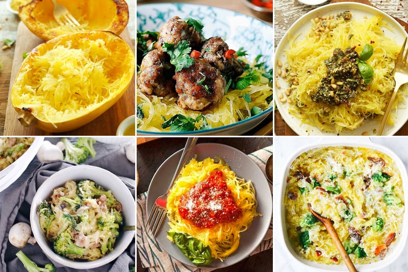 Spaghetti Squash Noodles Pasta Recipes