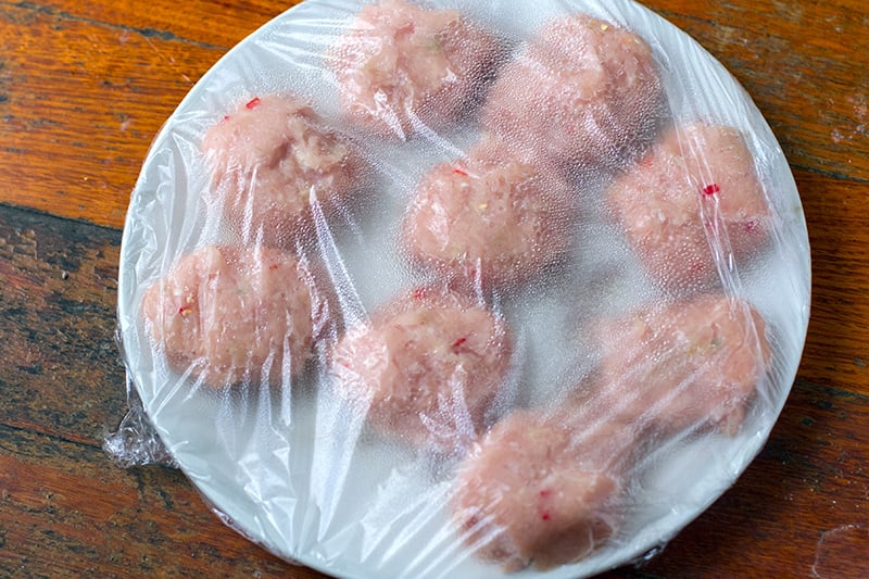 Freezing chicken patties