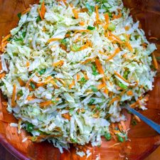 Napa Cabbage Salad With Honey Lime Dressing