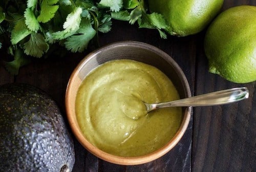 Avocado cilantro dressing