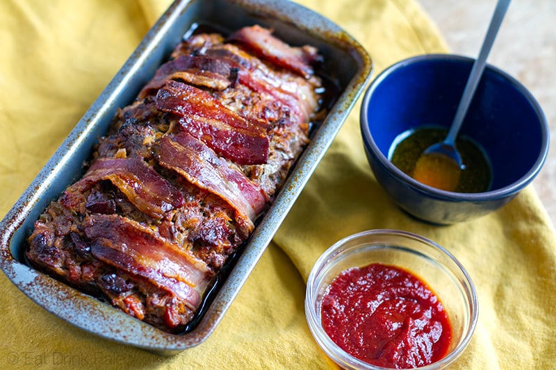 Paleo Meatloaf With Bacon & Balsamic Onions