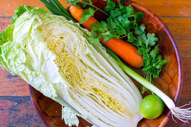 Wombok Chinese Cabbage Salad Ingredients