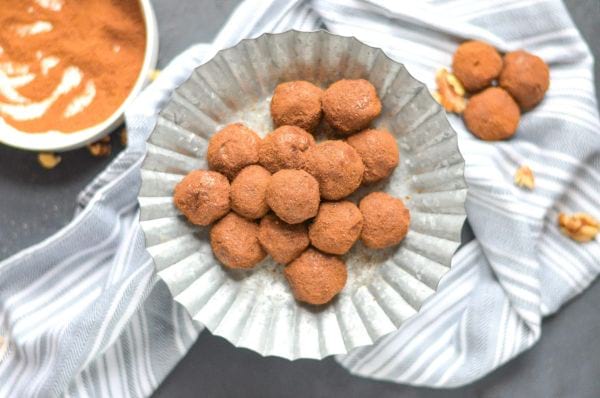 pumpkin spice bliss balls