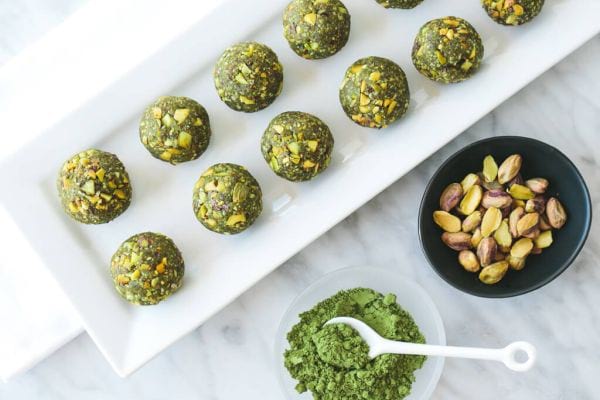 matcha bliss balls