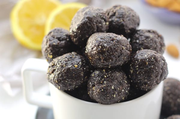 blueberry muffin energy balls