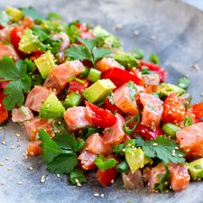 Lomi-Lomi Salmon & Avocado Salad