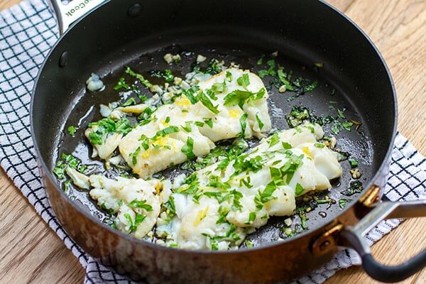Cod Fish With Parsley and lemon