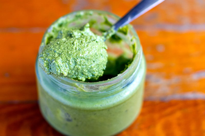 Basil Cashew Pesto Recipe - vegan, dairy-free.