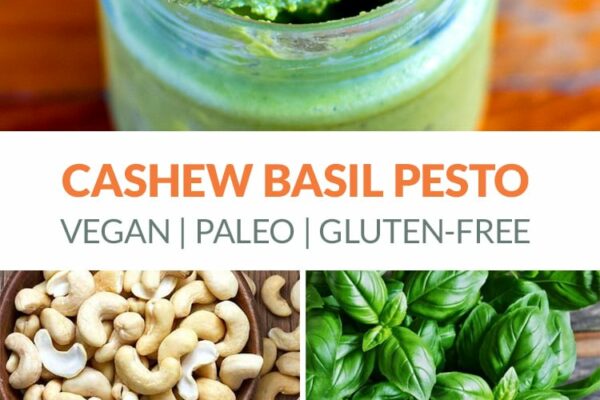 Creamy Paleo Basil Cashew Pesto (Dairy-free, Whole30, Vegan)