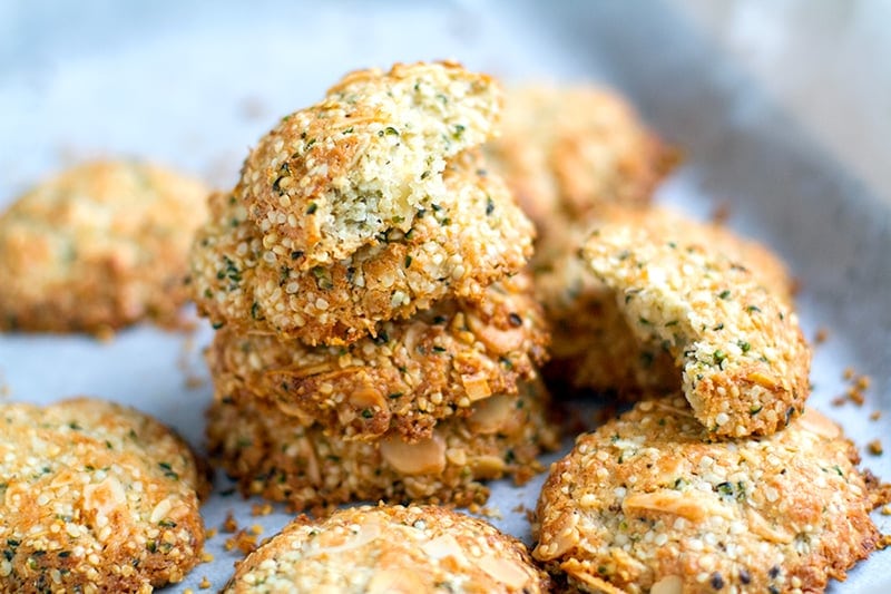 Gluten free anzac biscuits with hemp seeds