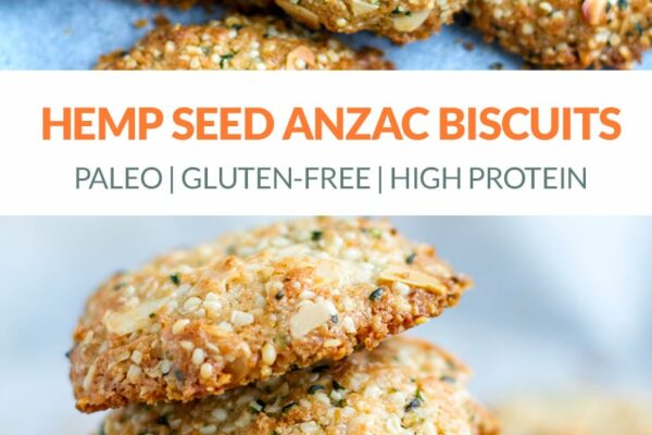 Hemp Seed Anzac Biscuits (Paleo, Gluten-free, Vegan)