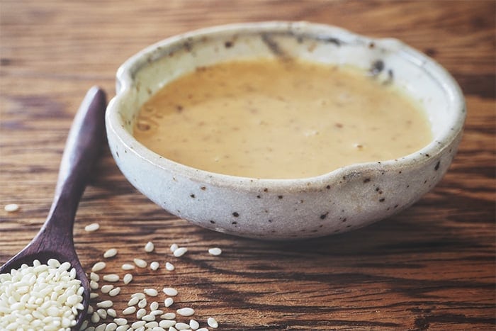 Paleo Tahini Garlic Salad Dressing