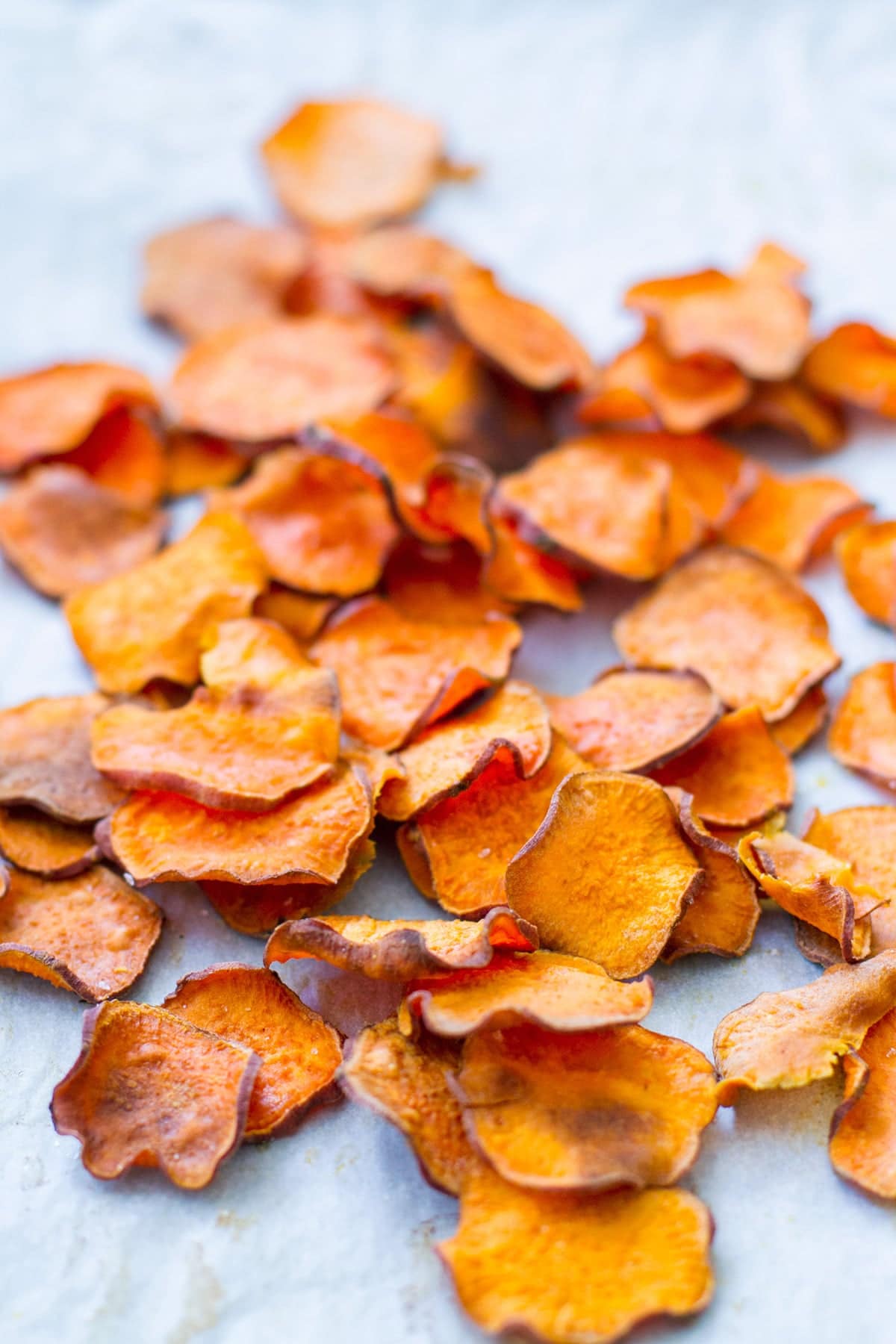 Baked Sweet Potato Chips (Paleo, Whole30, Vegan, Gluten-free)