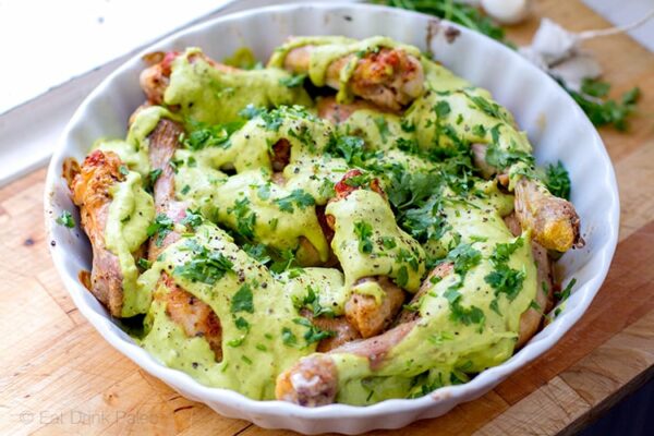 Georgian Garlic Chicken (Chkmeruli or Shkmeruli) - paleo, dairy-free, Whole30