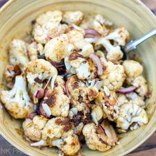 Spiced Cauliflower Salad With Raisins & Citrus Dressing