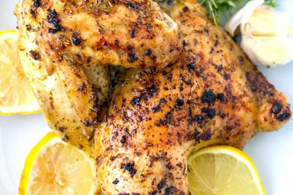 Greek-style Roast Chicken With Lemon, Garlic & Herbs