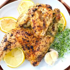 Greek-style Lemon Garlic Roast Chicken (Paleo, Whole30, Keto)