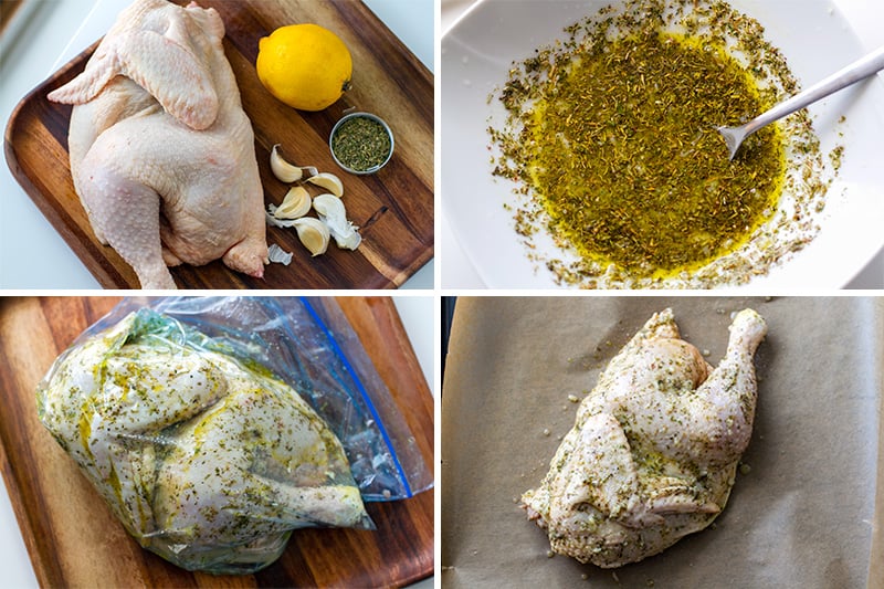 How to roast half a chicken - ingredients, marinade, Zipoc bag