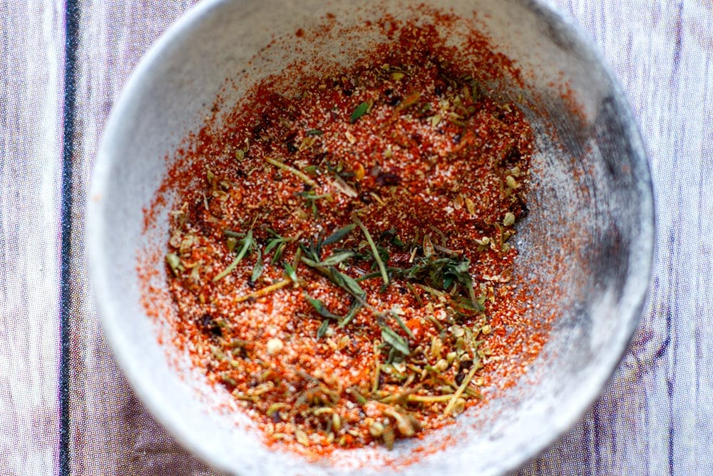 Cajun salmon rub