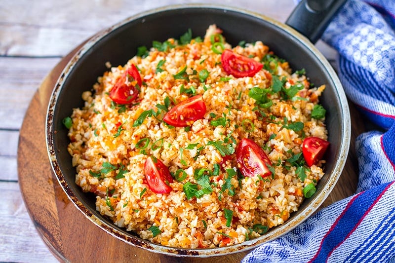 Tomato cauliflower rice