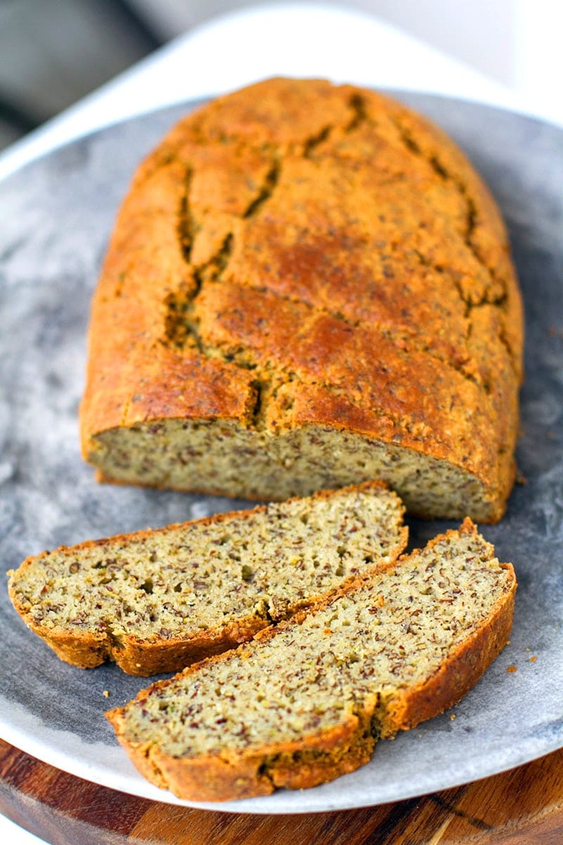 Savoury Rustic Paleo Bread Recipe (no baking tin required)