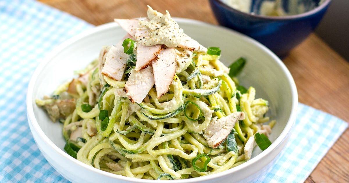 Zucchini Noodles 'Pasta' With Artichoke Cream Sauce | Irena Macri
