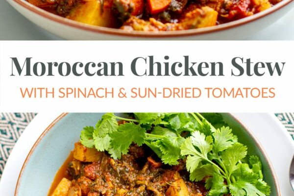 Moroccan Chicken Stew With Spinach & Sun-Dried Tomatoes