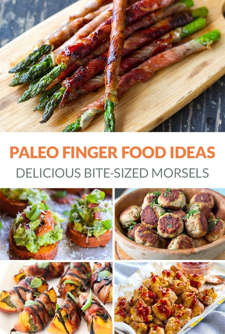 Perfect paleo finger food ideas and appetizers for game night, birthdays, New Year's eve or any other party.