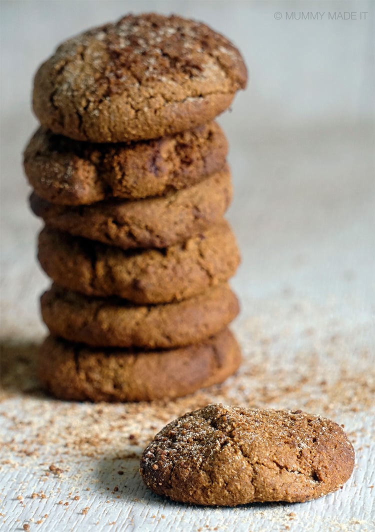 Soft & Chewy Gingerbread Cookies (Paleo & Gluten-free)