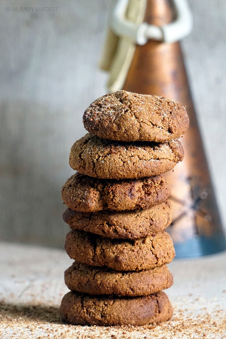 Paleo & Gluten-Free Chewy Gingerbread Cookies