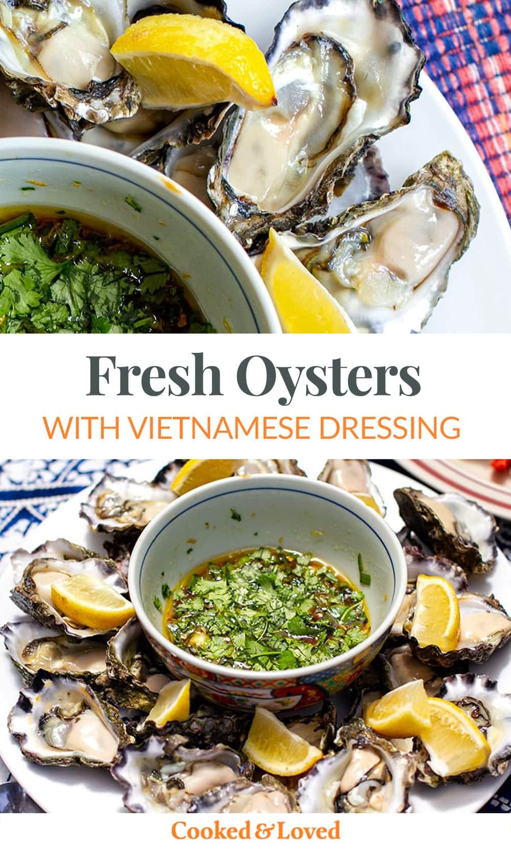 Fresh oysters with zesty Vietnamese dressing