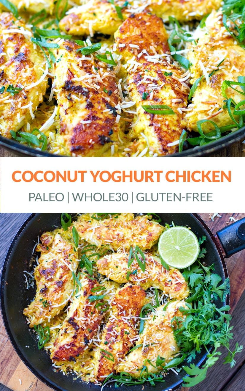 Coconut yogurt marinated chicken