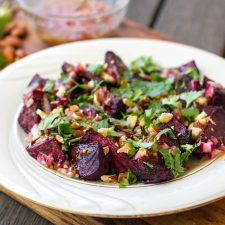 Roasted Beet Salad With Red Wine Vinaigrette