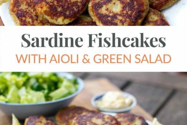 Sardine Fishcakes With Garlic Aioli & Green Salad